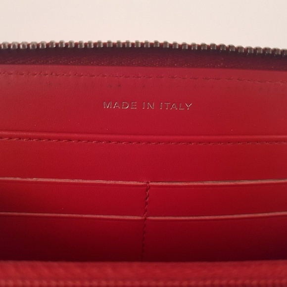 AUTH - Chanel Quilted Caviar Leather Zip around Long Wallet - Red - Good Used - Picture 15 of 16